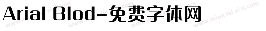 Arial Blod字体转换